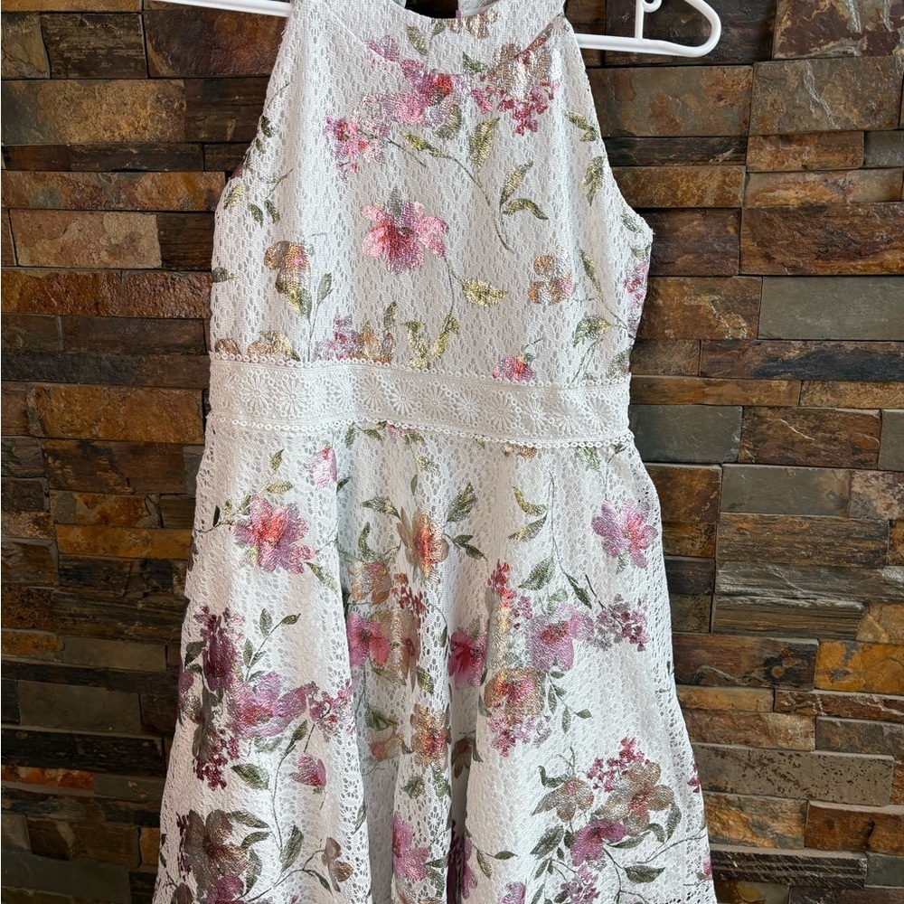 Floral Lace Kids Dress - Picture 2 of 9